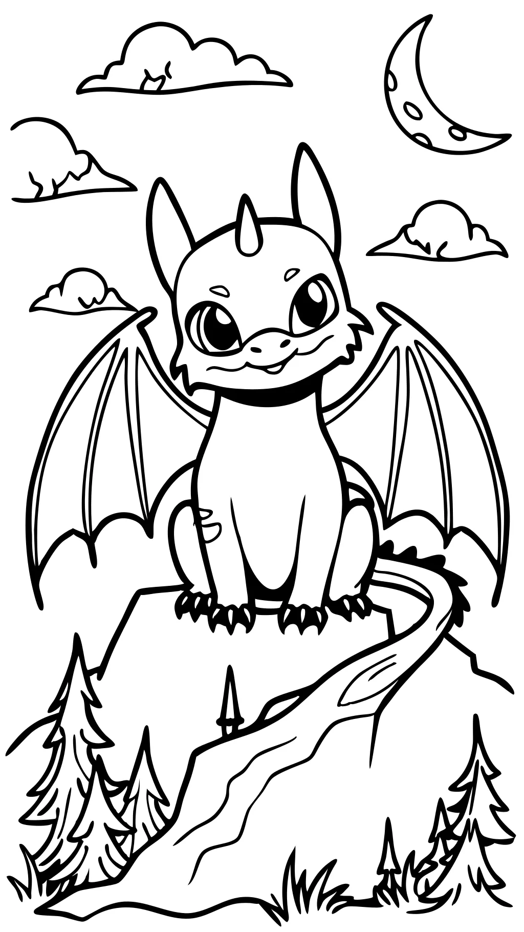 Páginas para colorear de Toothless